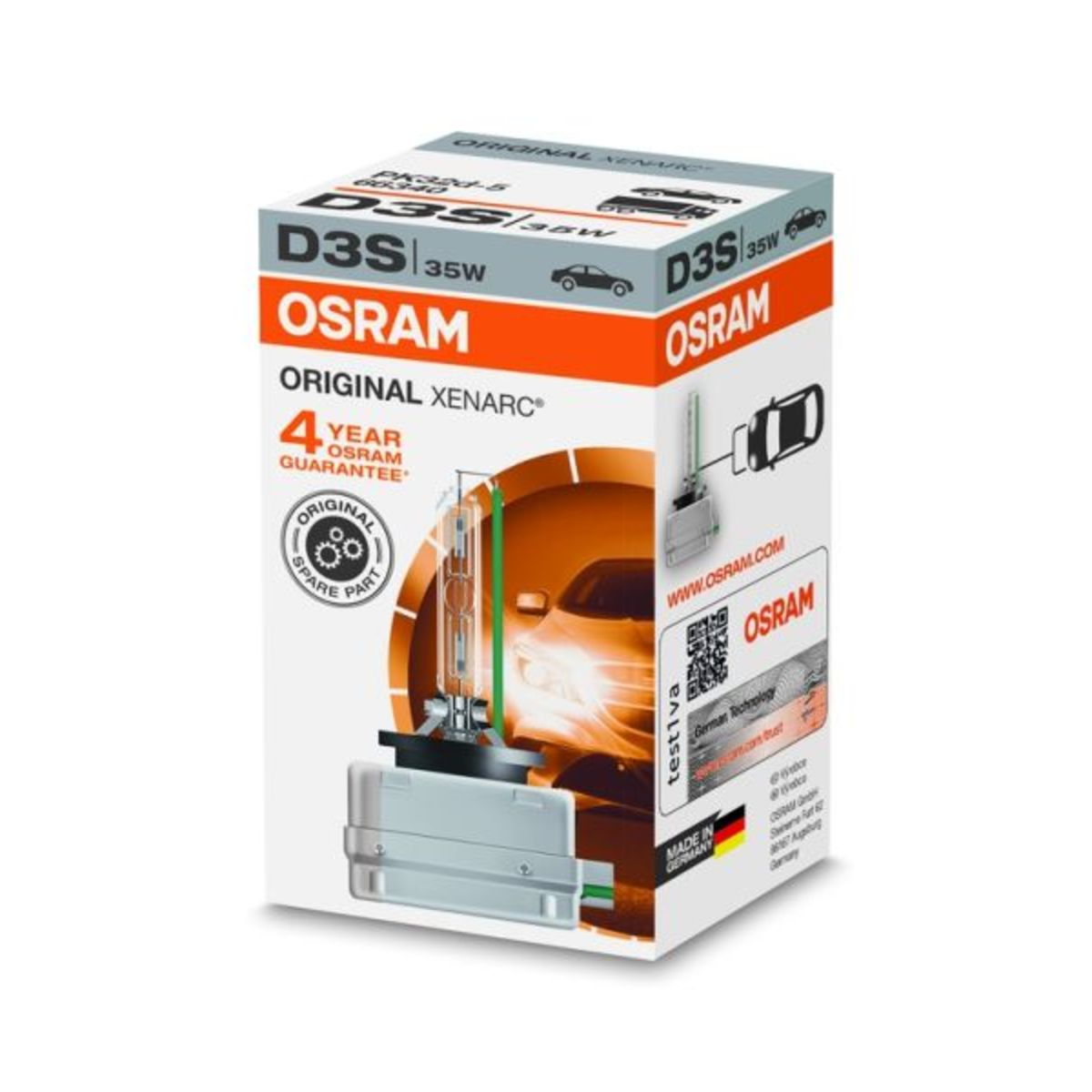 Ams-Osram Lampada allo xeno OSRAM D3S Xenarc 42V, 35W, 1 Pezzo
