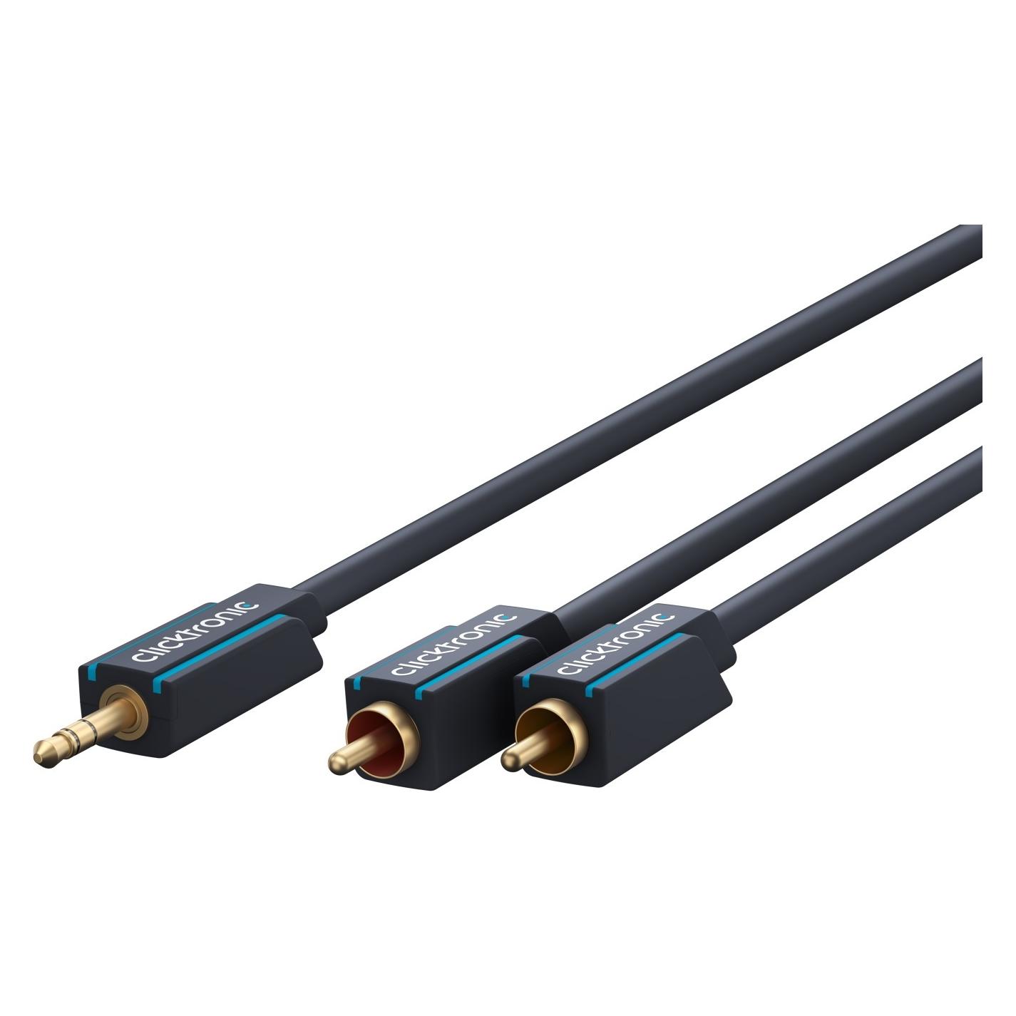 Goobay Clicktronic MP3-Adapterkabel (5 m, AUX Kabel, Cinch Kabel) (70469)