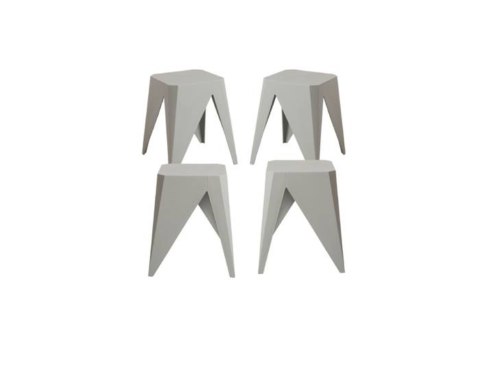 4er Set Bul Hocker - Gris