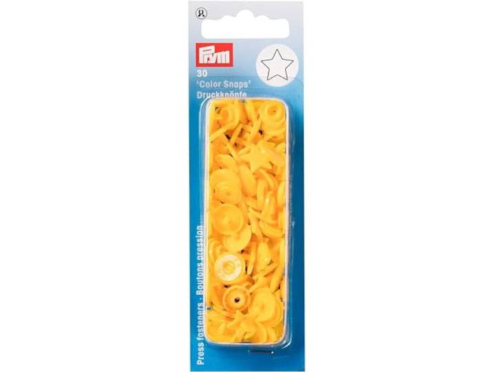 Prym 393210 naaivrij-drukknop Color Snaps ster geel, kunststof, één maat