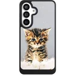 Nivocase Hülle für Samsung Galaxy S26+ Handyhülle NIVOcore Case Schwarz Feder Haustier Katze (Samsung Galaxy S26+), Smartphone Hülle, Schwarz
