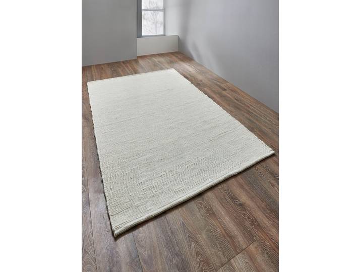 Handgewebte Teppiche aus 100% Schurwolle, Ecru, Größe 292 (Teppich, 250x350 cm)