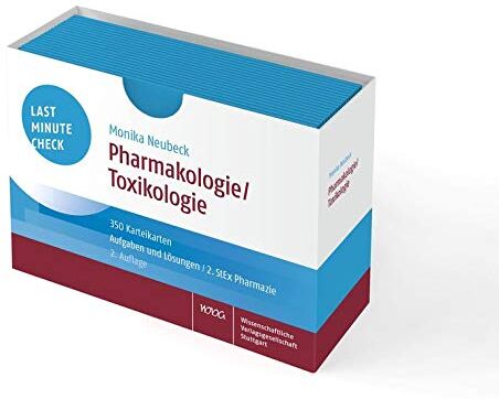 Monika Neubeck - Last Minute Check - Pharmakologie/Toxikologie: 350 Karteikarten mit Aufgaben und Lösungen / 2. StEx Pharmazie - Preis vom 12.10.2026 11:37:12 h