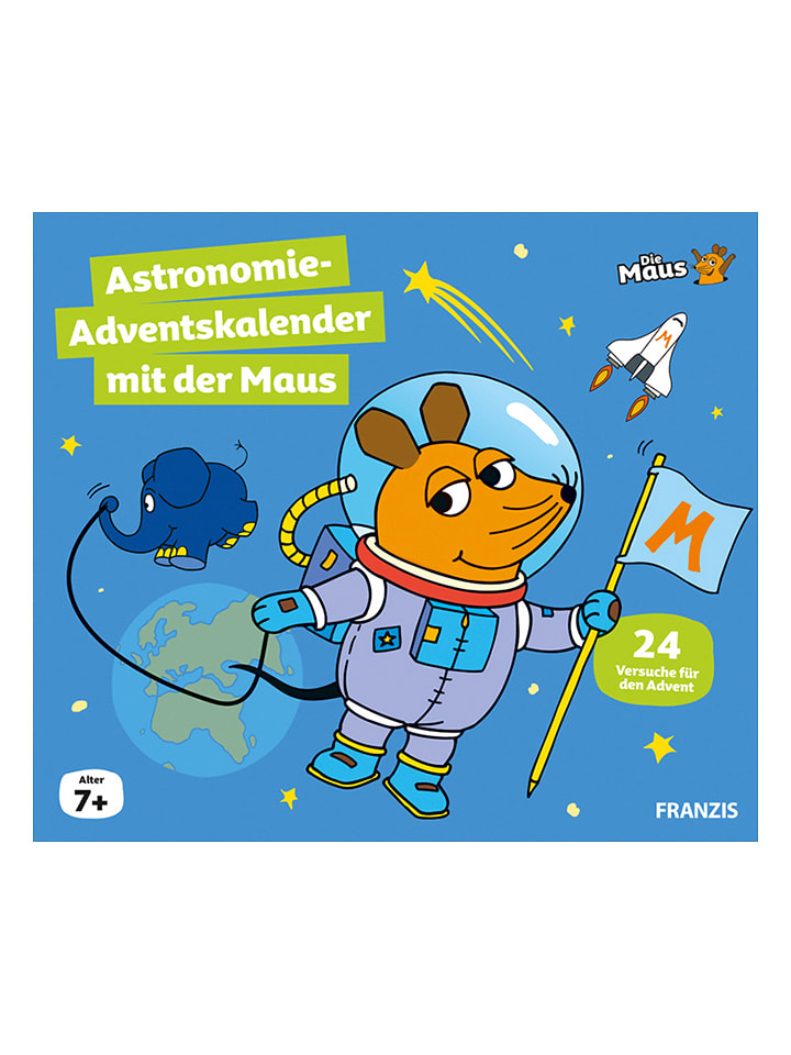 FRANZIS Adventskalender "Astronomie Adventskalender mit der Maus" - ab 7 Jahren - onesize
