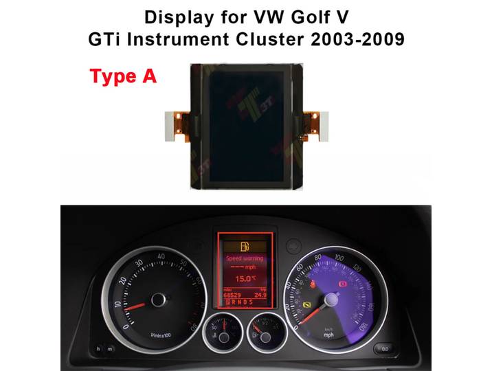 Écran LCD de tableau de bord pour VW Passat Jetta Golf V GTi Touran, Passat Tiguan Jetta, Seat, Skoda Octavia POUR VW Magotan