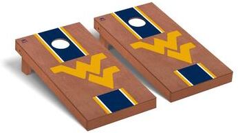 Skip's Garage West Virginia Mountaineers Rosewood Cornhole Board Set