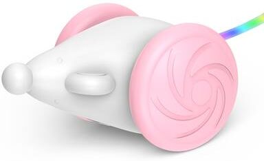 United Interactive Automatic Cat Mouse Toy Motion Activated LED Pet Exercise Toy For Cats pink