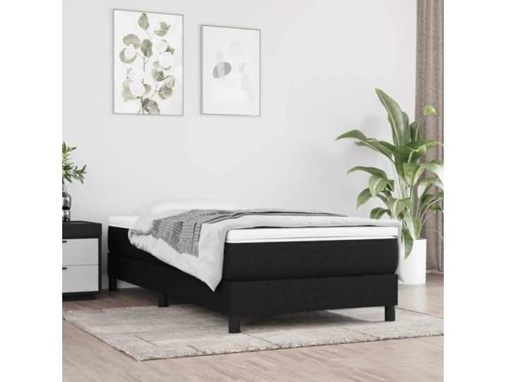 Taschenfederkernmatratze für Mittel Schwarz 80x160 cm Stoff Mittelfeste Unterstützung,Polyestergewebe,atmungsaktives Material,stützender Schaumstoff,schalldämpfende Taschenfedern