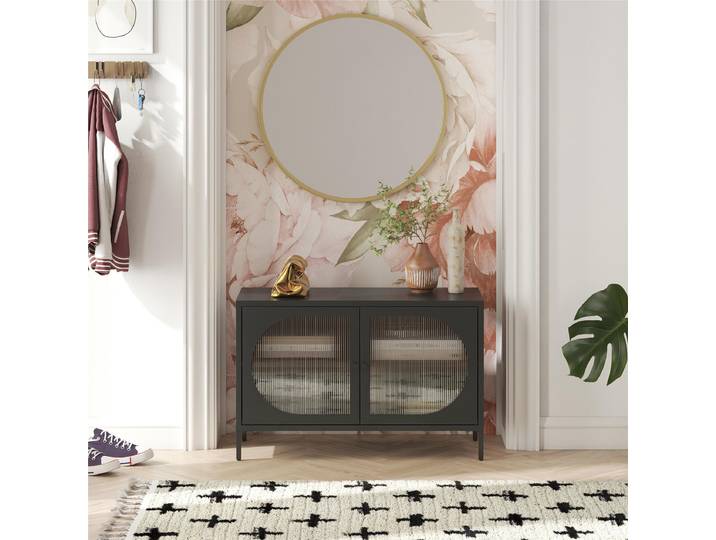 Kommode Pochao - Breite 100 cm 100 x 64 x 40cm Schwarz/Schwarz