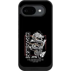 Nivocase Handyhülle für Google Pixel 10a Hülle NIVOpure Case Schwarz Drache Japan Meer (Google Pixel 10a), Smartphone Hülle, Schwarz