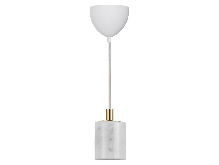 Nordlux Marmor Pendelleuchte SIV weiß, Kabel weiß 300 cm, 230V E27 (ohne Leuchtmittel); 45883001