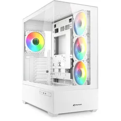 Sharkoon PC Gehäuse AK6 RGB White ATX weiß