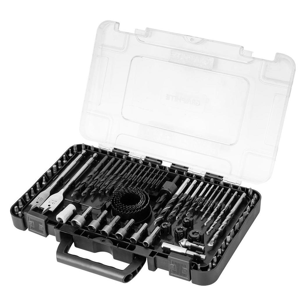 Graphite Bohrer- und Bitsatz, Steckschlüssel, 90 el. (56H621)