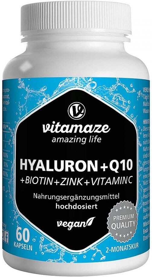 Vispura HYALURONSÄURE 200 mg hochdos.+Coenzym Q10 vegan