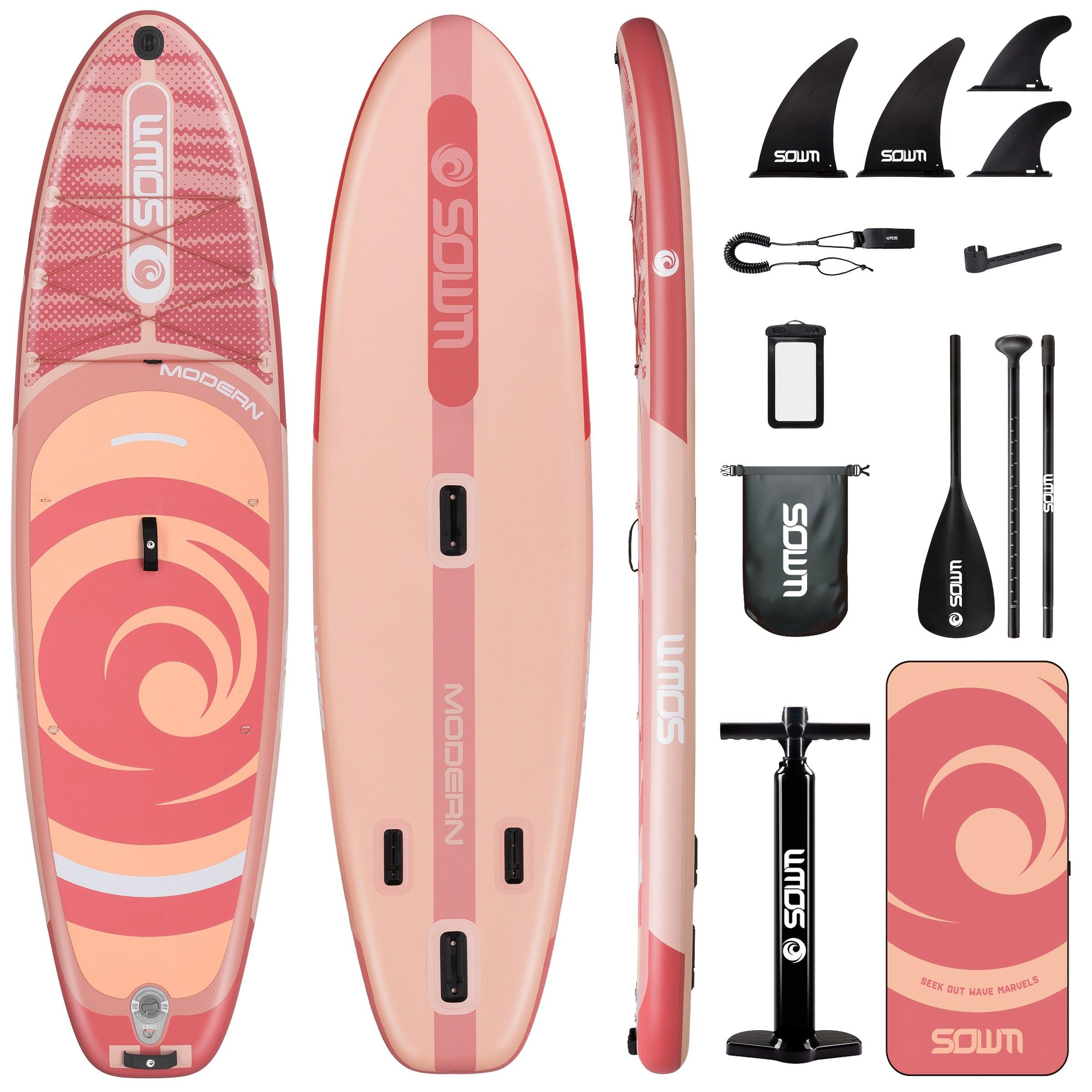 Aufblasbares SUP - Stand-Up-Paddleboard - Paddelbrett - Wasserbrett - Paddelboard - Leichtes PVC