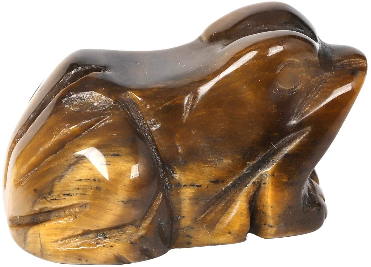 Solidchoice Tiger Eye Krokodil Kristallen Beeldje