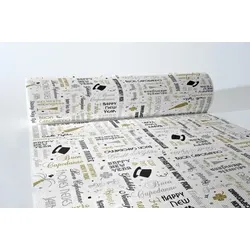Sovie HORECA Tischläufer Bonne Année aus Linclass® Airlaid 40 cm x 24 m, 1 Stück - Silvester