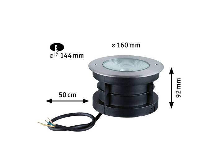Vanea Außen Erd Spot SWR 15,5W IP67 Aluminium - Paulmann - Modern - Metall - Einflammig