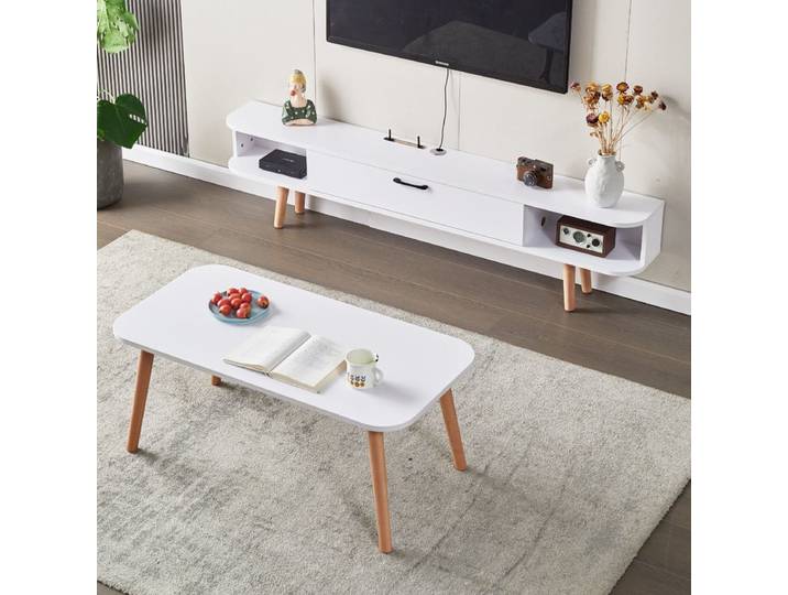 Meuble Tv en bois minimaliste nordique moderne à la mode armoires De télévision rangement Meuble esthétique Salon De télévision Meubles Tv De Salon