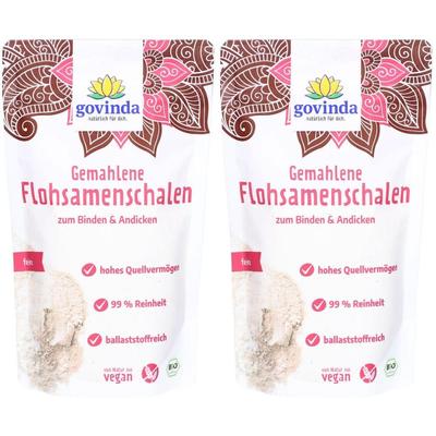 Govinda Flohsamenschalen gemahlen Bio 170 g 2x 2x170