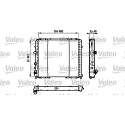 Kühler Motorkühlung VALEO 732072 für Renault Kangoo Rapid