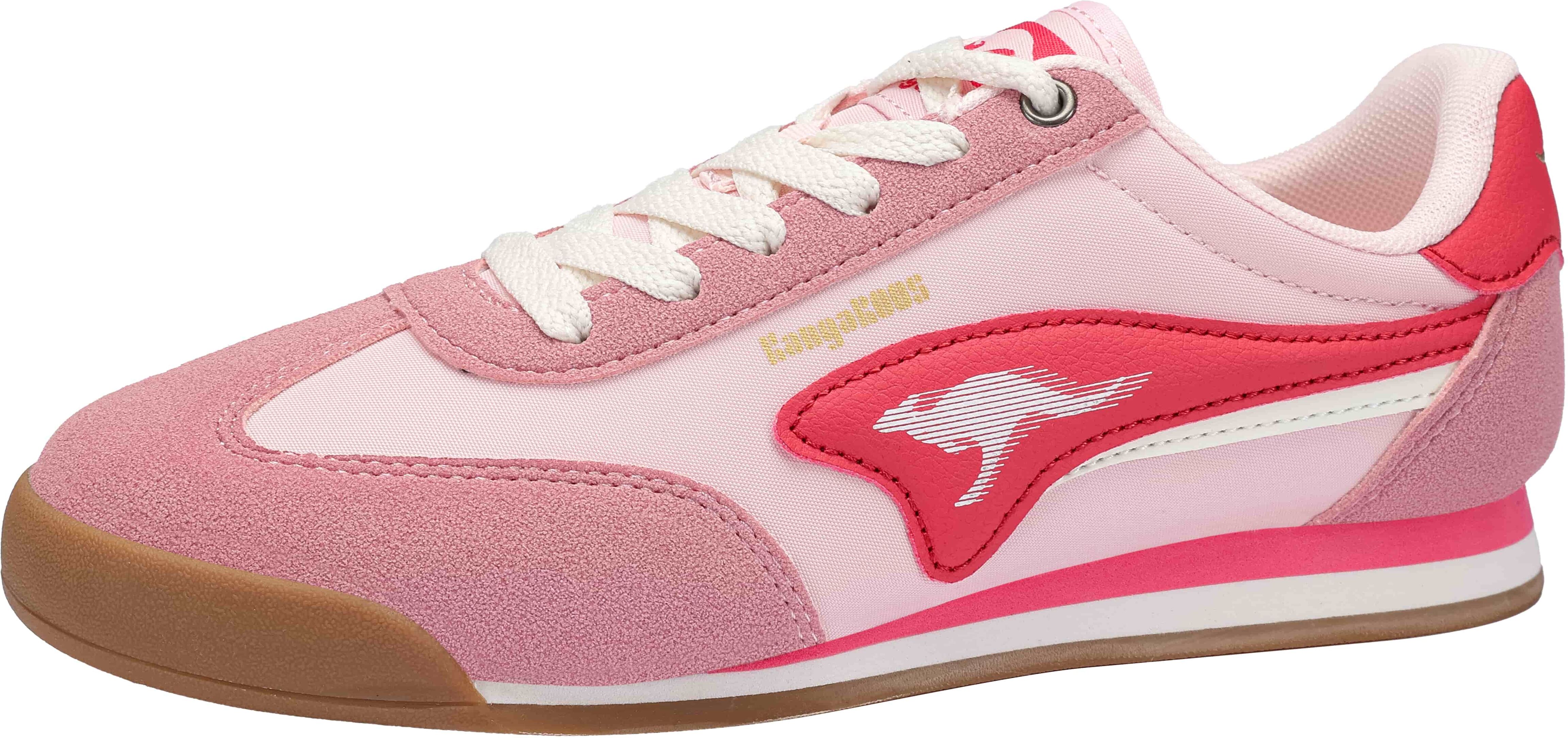 Sneaker KANGAROOS "K-VRW KANSAS", Damen, Gr. 41, atmungsaktiv, rosa (frost pink, paradise pink), Synthetik, Textil, Schuhe Sneaker frost pink, paradise pink 41, atmungsaktiv