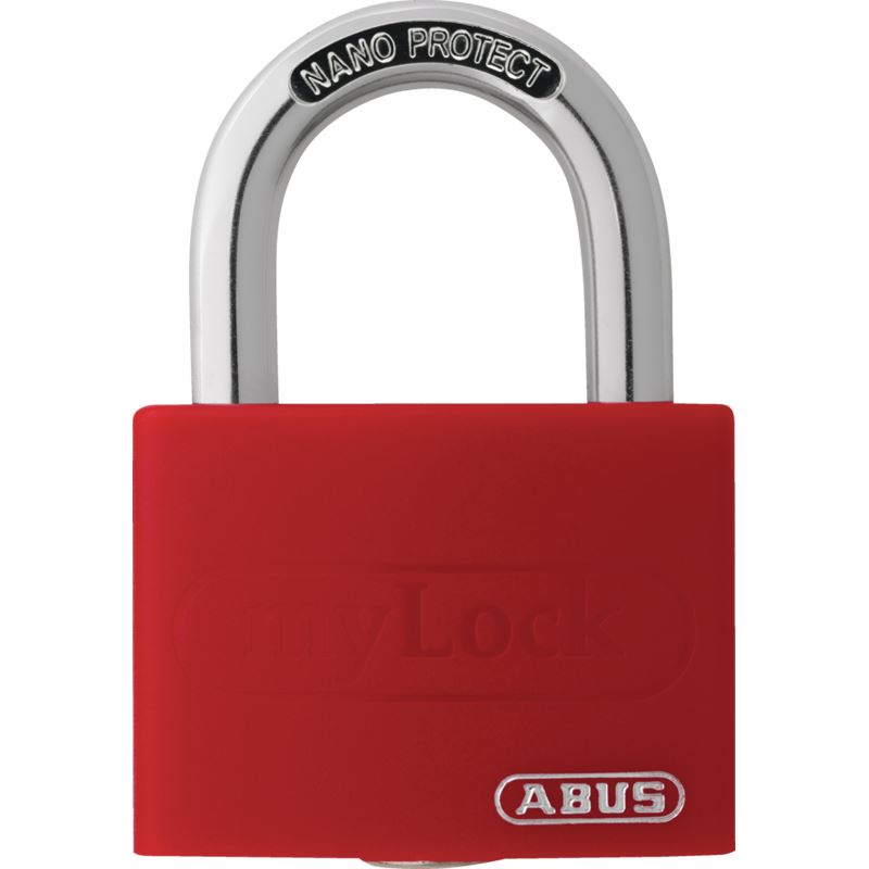 ABUS Vorhängeschloss myLock T65AL/40 rot