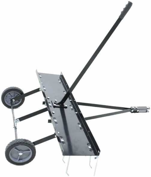 GeoTech - Arieggiatore strigliatore a molle trainato cm 102 per trattorino rasaerba