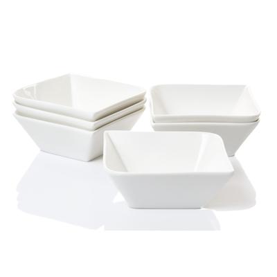 Müslischüssel RETSCH ARZBERG "Fantastic", beige (naturweiß), B:14cm T:14cm, Fine China-Porzellan, Schüsseln, 6-teilig