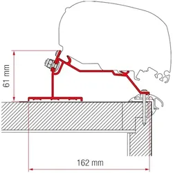 Fiamma Adapter Caravan Roof 400 CM passend für F80 F65