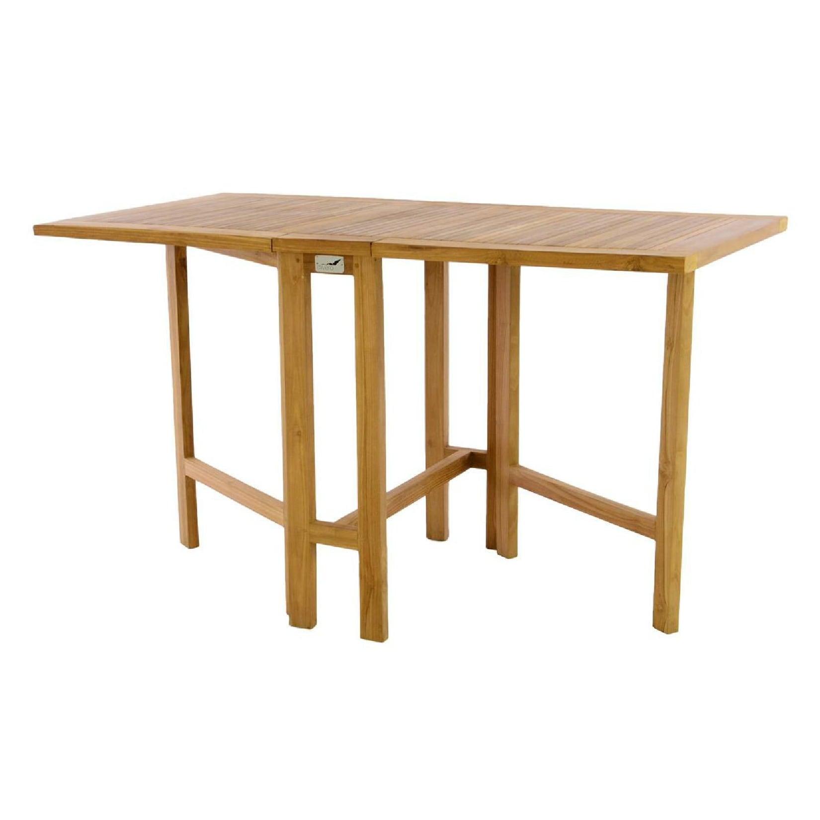 VCM Klapptisch Maße 130x75x65 cm Balkontisch Gartentisch klappbar hochwertig Teak Holz