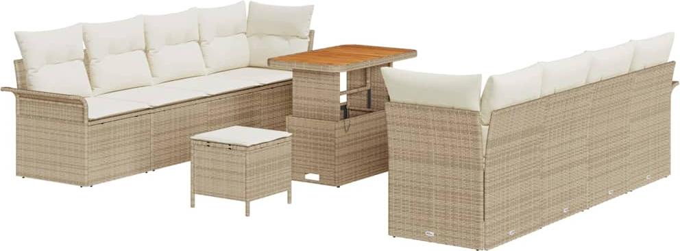vidaXL Garten-Sofa-Set Beige