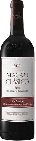 Vega+ Vino tinto Macán Clásico tempranillo 2020 Rioja.