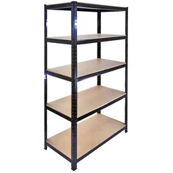 5 x Monster Racking T-Rax 90cm Lagerregal Schwarz