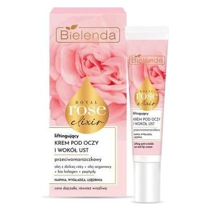 Bielenda Royal Rose Elixir Lifting Eye And Lip Cream 15Ml (Augenpflege Crème, 15 ml, Tag + Nacht) (43069969)
