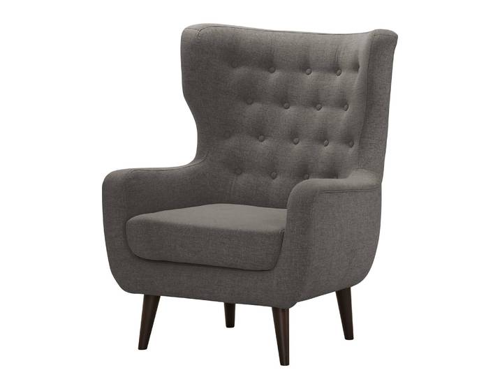 Sessel Boyka I Grau/Grau Webstoff Nere 81 x 88 x 105cm