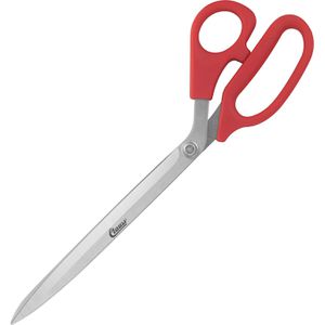 Clauss Büroschere 18190, 29,2 cm, Papierschere, aus Edelstahl, rostfrei, rot