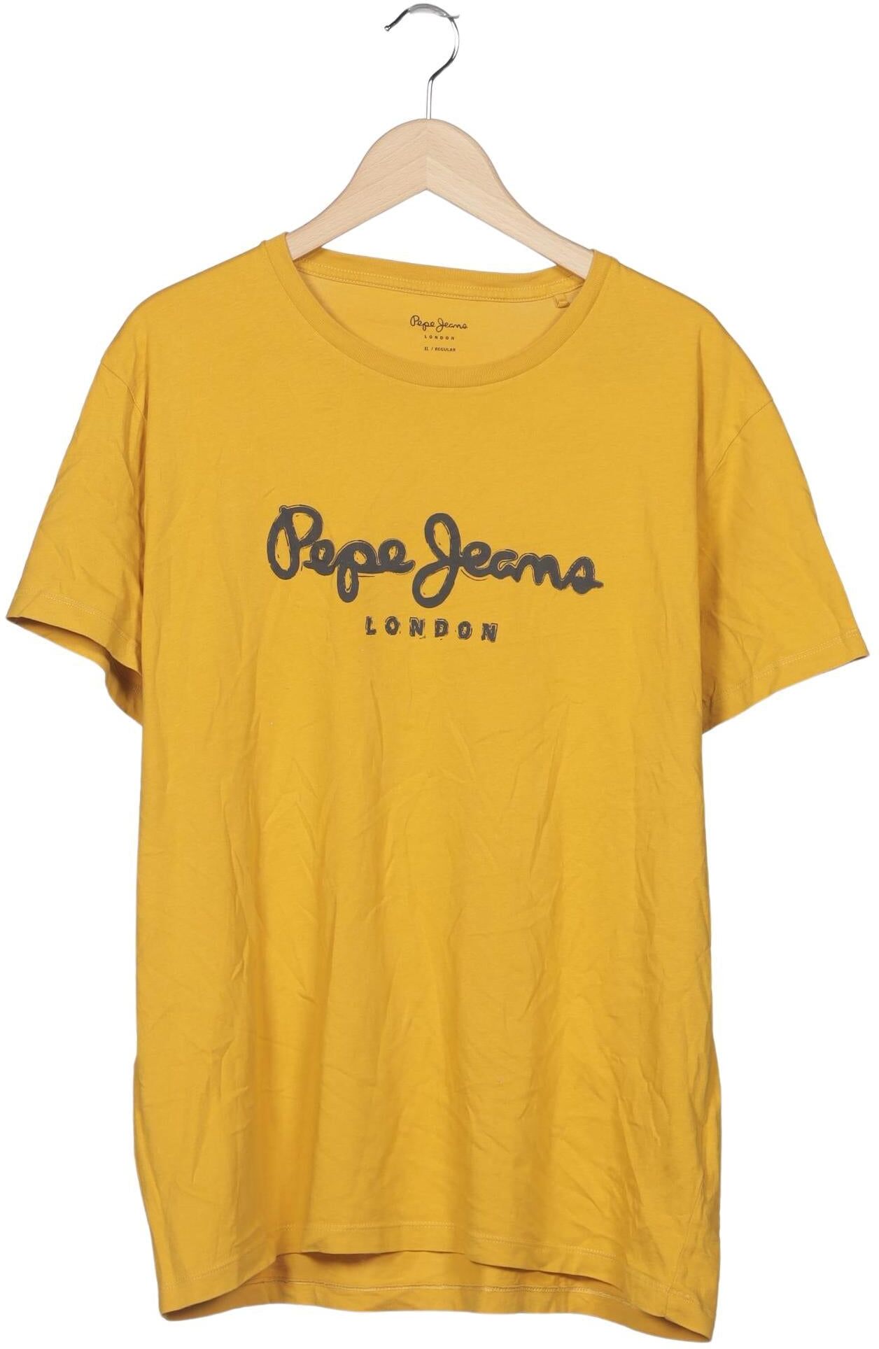 Pepe Jeans Herren T-Shirt, Gelb, Gr. XL, Baumwolle - Second Hand