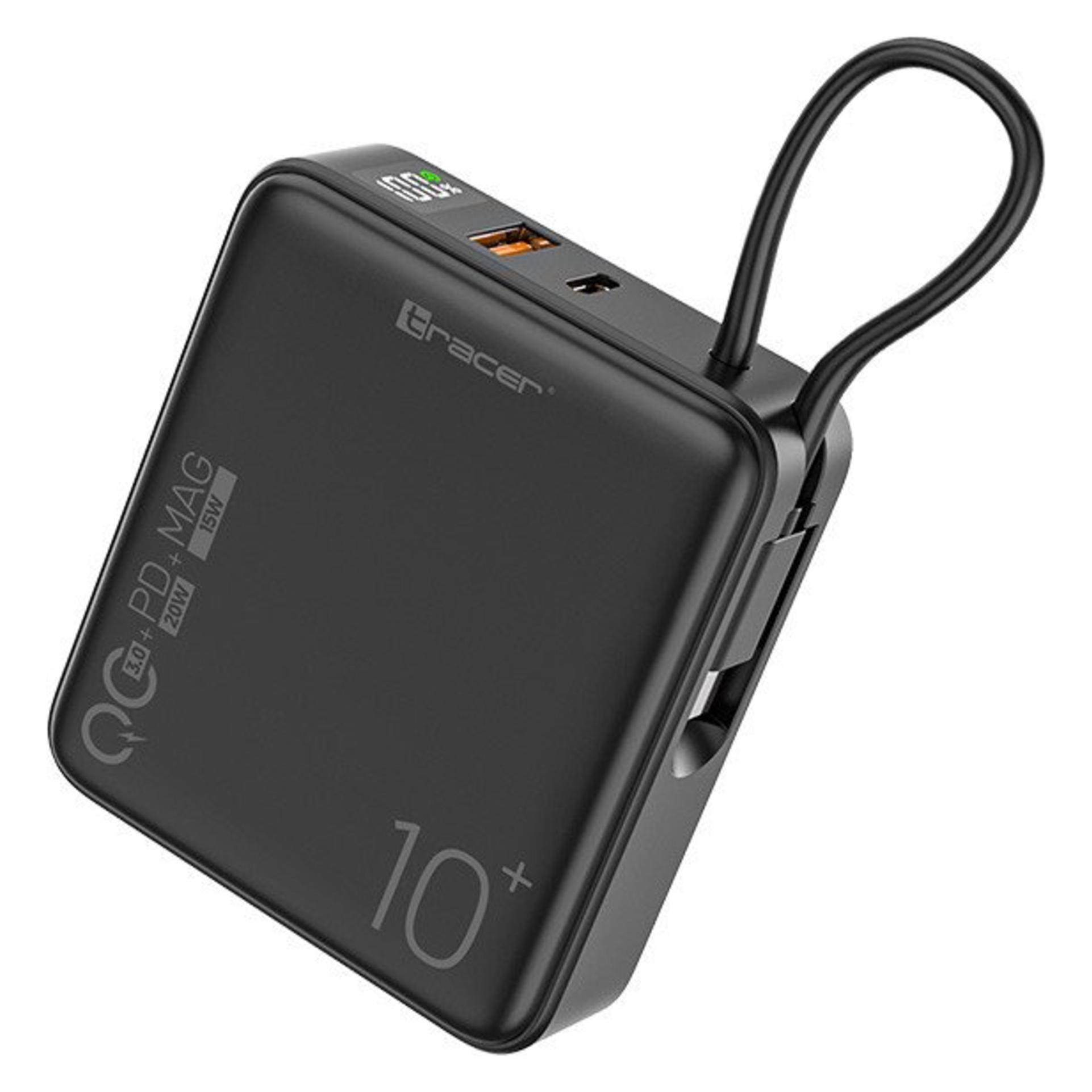 Tracer Power bank Scout 10000mAh MAG+PD+QC (10000 mAh, 20 W) (TRABAT47643)