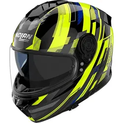 Nolan N80-8 Decurio 366, Integralhelm - Schwarz/Grau/Neon-Gelb/Blau - L