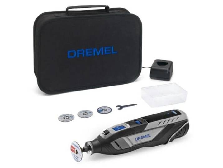 Dremel 8250 Outil Rotatif Multifonction Sans-fil 12V\, 5 accessoires\, 1 batterie 2Ah\, de 5.000 à 30.000 tr/min
