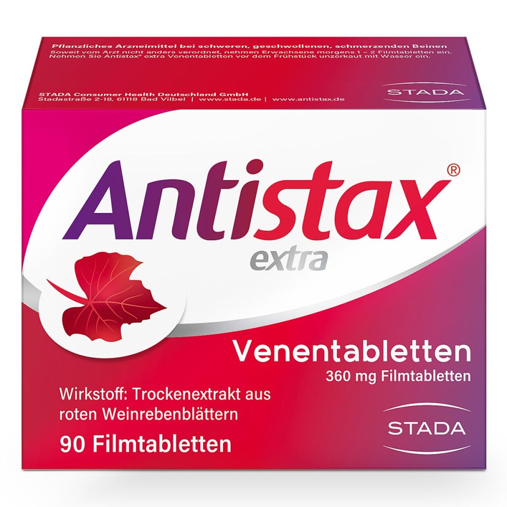 STADA Consumer Health Deutschland GmbH Antistax® extra Venentabletten bei Venenschwäche 05954715