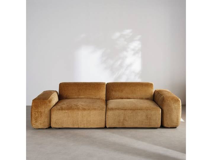 Senfgelbes 4-Sitzer-Sofa