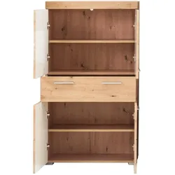 Ebuy24, Badezimmerschrank, Badschrank AmandaMando (73 x 31 x 132 cm)