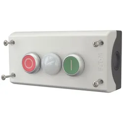 Eaton (Moeller) 2F-Drucktaster 2S2Ö, Aufbau, mit LED M22-I3-M2
