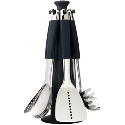 Joseph Joseph 100 Collection, Kochbesteck, Schwarz, Grau, Silber