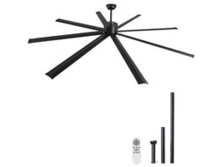 Ventilateur de Plafond - DUOKU - FR25052NL-96MBK - 8 Pales en Aluminium - Télécommande - 6 Vitesses