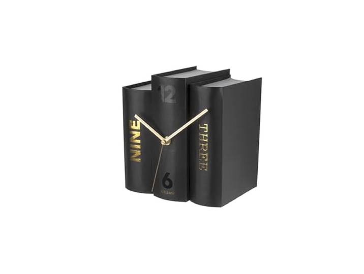 Karlsson KA5729 Book Uhr, Tischuhr, Papier, Schwarz, One Size