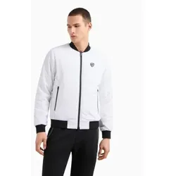 EA7 für Herren. 8NPB12_PN7LZ Bomberjacke aus hochwertigem technischen Gewebe in Weiß (XL), Lässig, Polyester