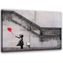 LEINWANDBILD Banksy Fototapete Mädchen mit Luftballon